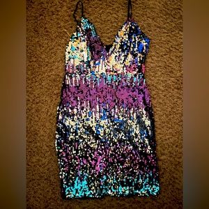Fashion Nova Sequin Mini Dress